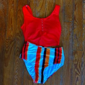 2 piece swimsuit, size small